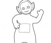 Coloriage Portrait de T&eacute;l&eacute;tubbies Dipsy