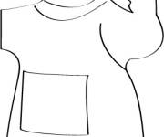 Coloriage et dessins gratuit Portrait facile de T&eacute;l&eacute;tubbie à imprimer
