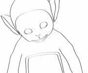 Coloriage et dessins gratuit T&eacute;l&eacute;tubbie en couleurs à imprimer