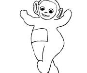Coloriage T&eacute;l&eacute;tubbie facile