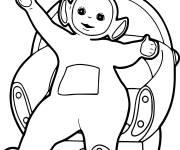 Coloriage T&eacute;l&eacute;tubbie sur chaise