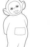 Coloriage et dessins gratuit T&eacute;l&eacute;tubbie timide à imprimer