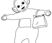 Coloriage Tinky-Winky avec sac &agrave; main