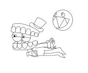 Coloriage Caine en volant
