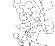 Coloriage Caine se sent confiant