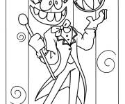 Coloriage Caine tr&egrave;s cool
