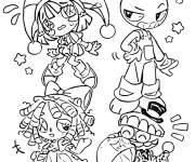 Coloriage Chibi L&rsquo;incroyable cirque num&eacute;rique