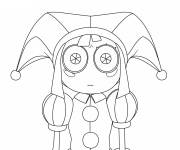Coloriage Fille Pomni The Amazing Digital Circus
