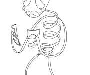 Coloriage Gangle qui pleure et qui montre sa tristesse