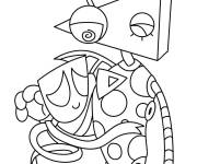 Coloriage Gangle se relaxe dans Zooble