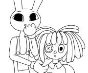 Coloriage Illustration de Jax et Ragatha