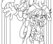 Coloriage Jax et Pomni imprimable