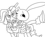 Coloriage Jax et Pomni The Amazing Digital Circus