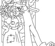 Coloriage Jax et Ragatha de dessin anim&eacute; pour enfant