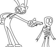 Coloriage Jax se moque de Gangle