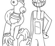 Coloriage Kinger et Jax en image
