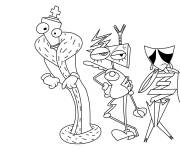 Coloriage Kinger, Zooble et Gangle de cartoon