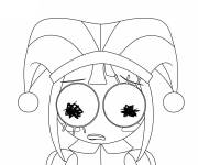 Coloriage La confusion dans les yeux de Pomni