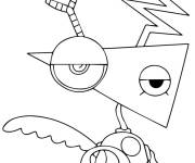 Coloriage et dessins gratuit La tete de Zooble à imprimer
