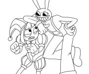 Coloriage Les aventures de Jax et Pomni