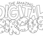 Coloriage Logo de The Amazing Digital Circus