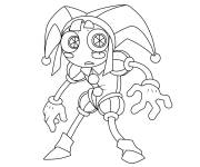 Coloriage Personnage The Amazing Digital Circus Pomni