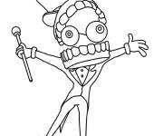 Coloriage et dessins gratuit Personnage The Amazing Digital Circus simple à imprimer