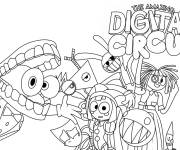 Coloriage Personnages de The Amazing Digital Circus