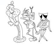 Coloriage et dessins gratuit Personnages de The Amazing Digital Circus en cr&eacute;ation facile à imprimer