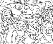 Coloriage Personnages dr&ocirc;le de l'incroyable cirque num&eacute;rique