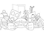 Coloriage Personnages mignons de The Amazing Digital Circus