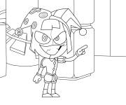 Coloriage Pomni en mode sombre