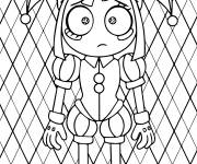 Coloriage Pomni qui pleure
