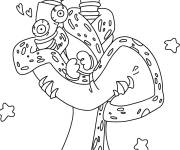 Coloriage Queener et Kinger de The amazing Digital Cirucs