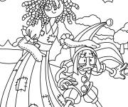 Coloriage Ragatha et Pomni de cartoon en ligne