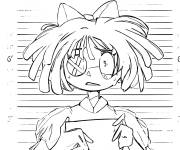 Coloriage Ragatha image de police