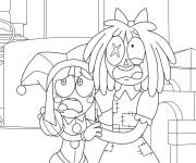 Coloriage Ragatha rejoint Pomni