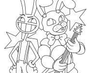 Coloriage The Amazing Digital Circus dans FNAF