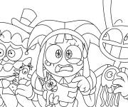Coloriage The Amazing Digital Circus dans Garten de Banban