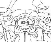 Coloriage The Amazing Digital Circus dans Squid Games