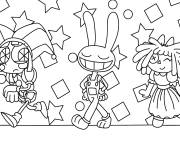 Coloriage The Amazing Digital Circus en maternelle