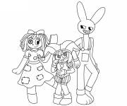 Coloriage The Amazing Digital Circus pour enfants