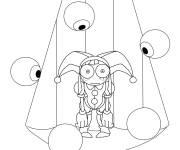 Coloriage Tous les yeux sur Pomni