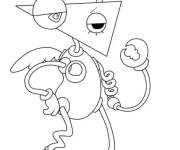Coloriage Zooble de The Amazing Digital Circus facile