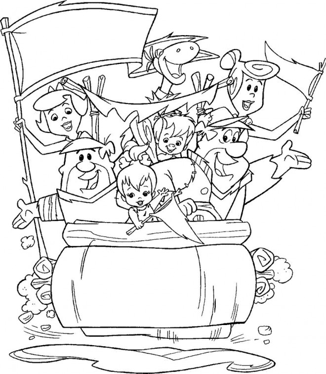 Coloriage et dessins gratuits The Flintstones 1 à imprimer