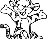 Coloriage B&eacute;b&eacute; Tigrou