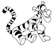 Coloriage Le gentil tigre Tigrou