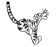 Coloriage Le tigra aimable Tigrou