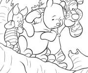 Coloriage Les amis de Tigrou se r&eacute;unissent