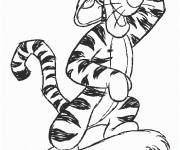Coloriage Les aventures de Tigrou